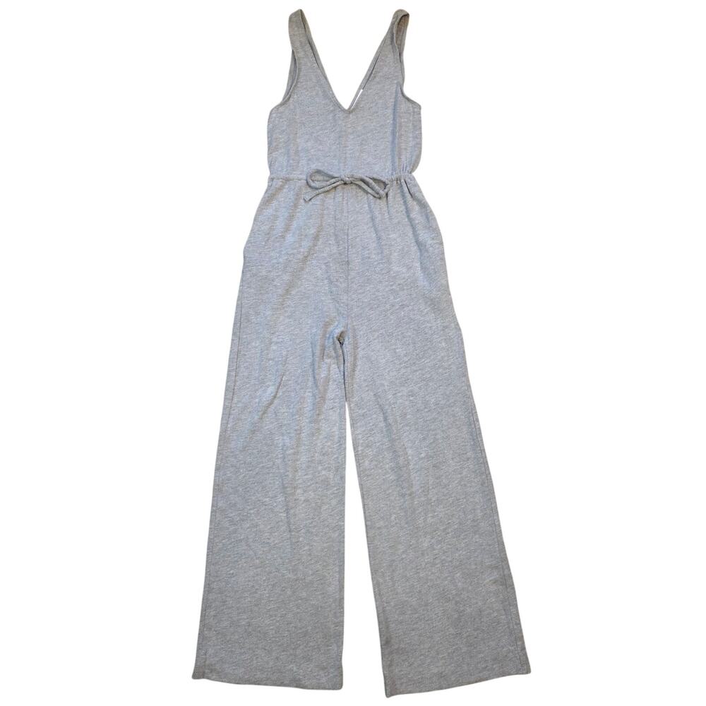 Spiritual Gangster Jumpsuit Womens S Gray Wide Leg Modal Lounge Yoga Romper